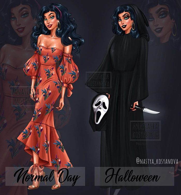Halloween et les princesses Disney, c'est un beau résultat
