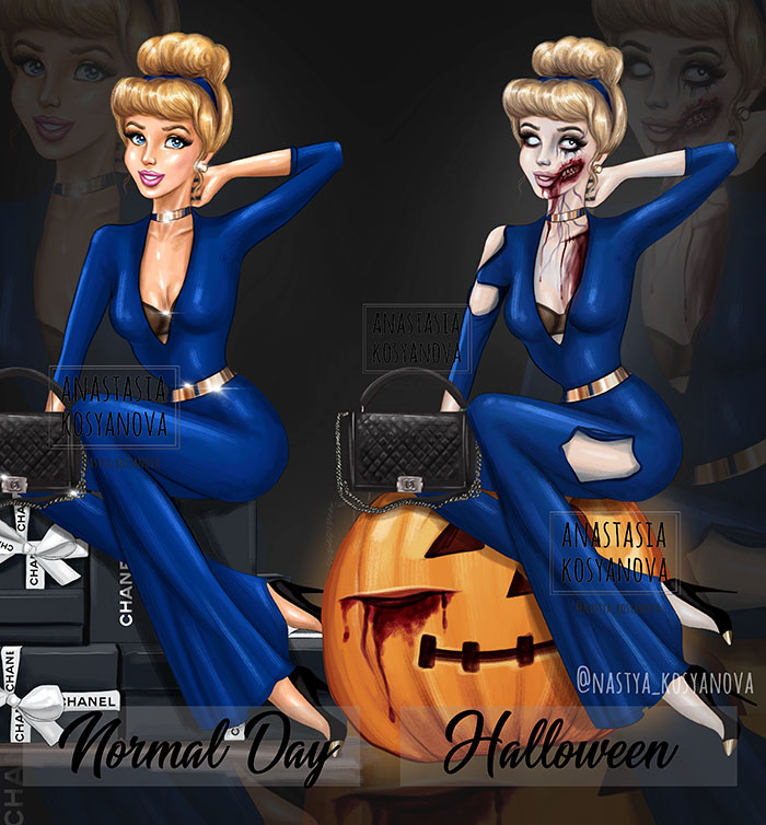Halloween et les princesses Disney, c'est un beau résultat