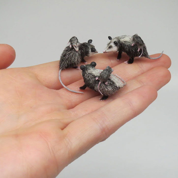 Les animaux miniatures de Fanni Sandor sont supers!