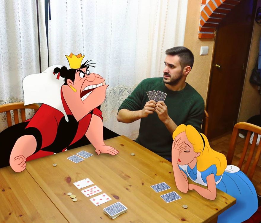 Les personnages de Disney dans sa vie grâce à Photoshop